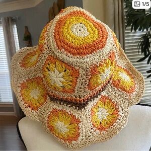Steve Madden Multicolor Crochet Hat